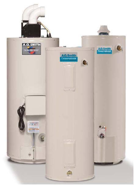ao smith conventional water heaters